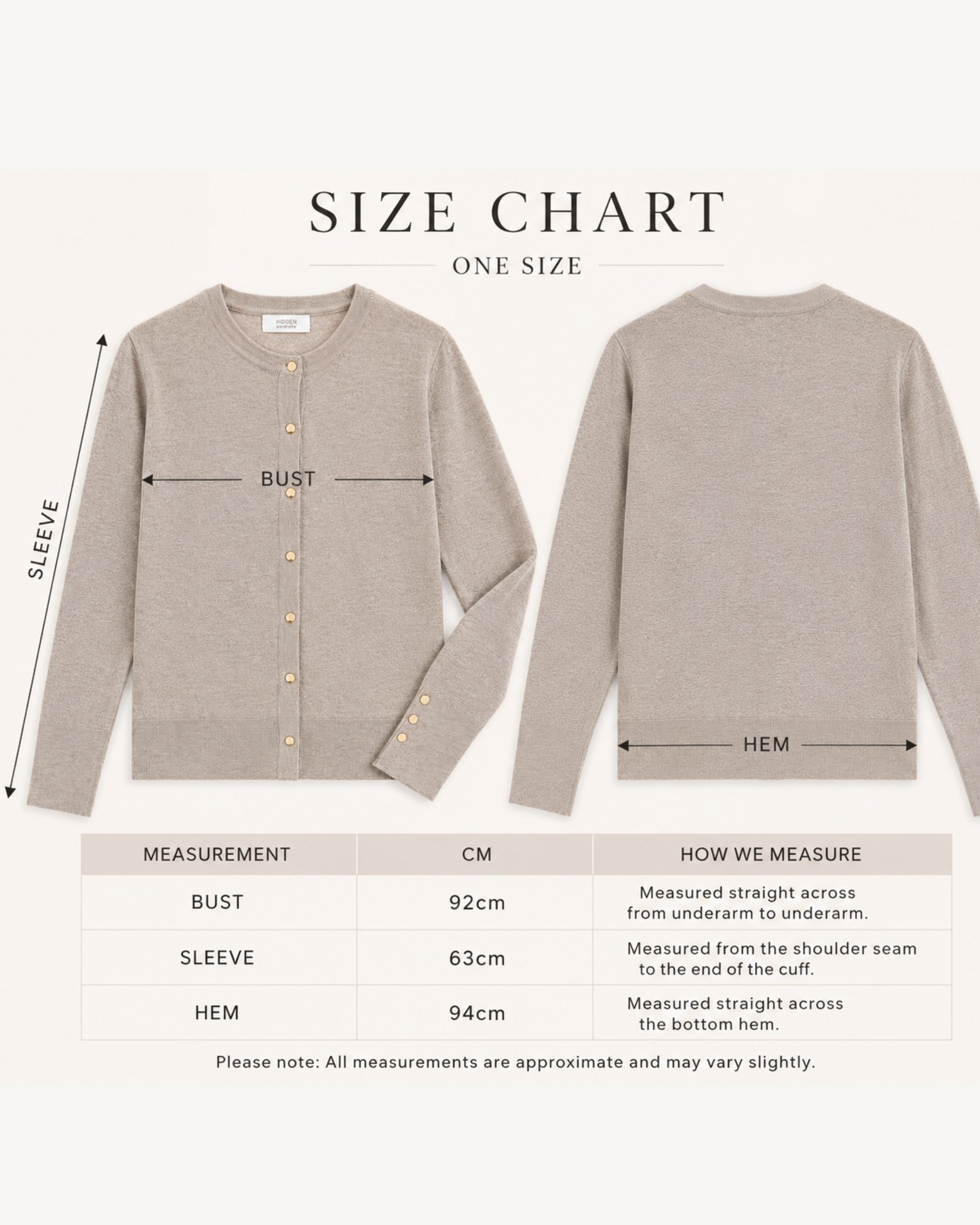 Gold Stud Fine Knit Cardigan