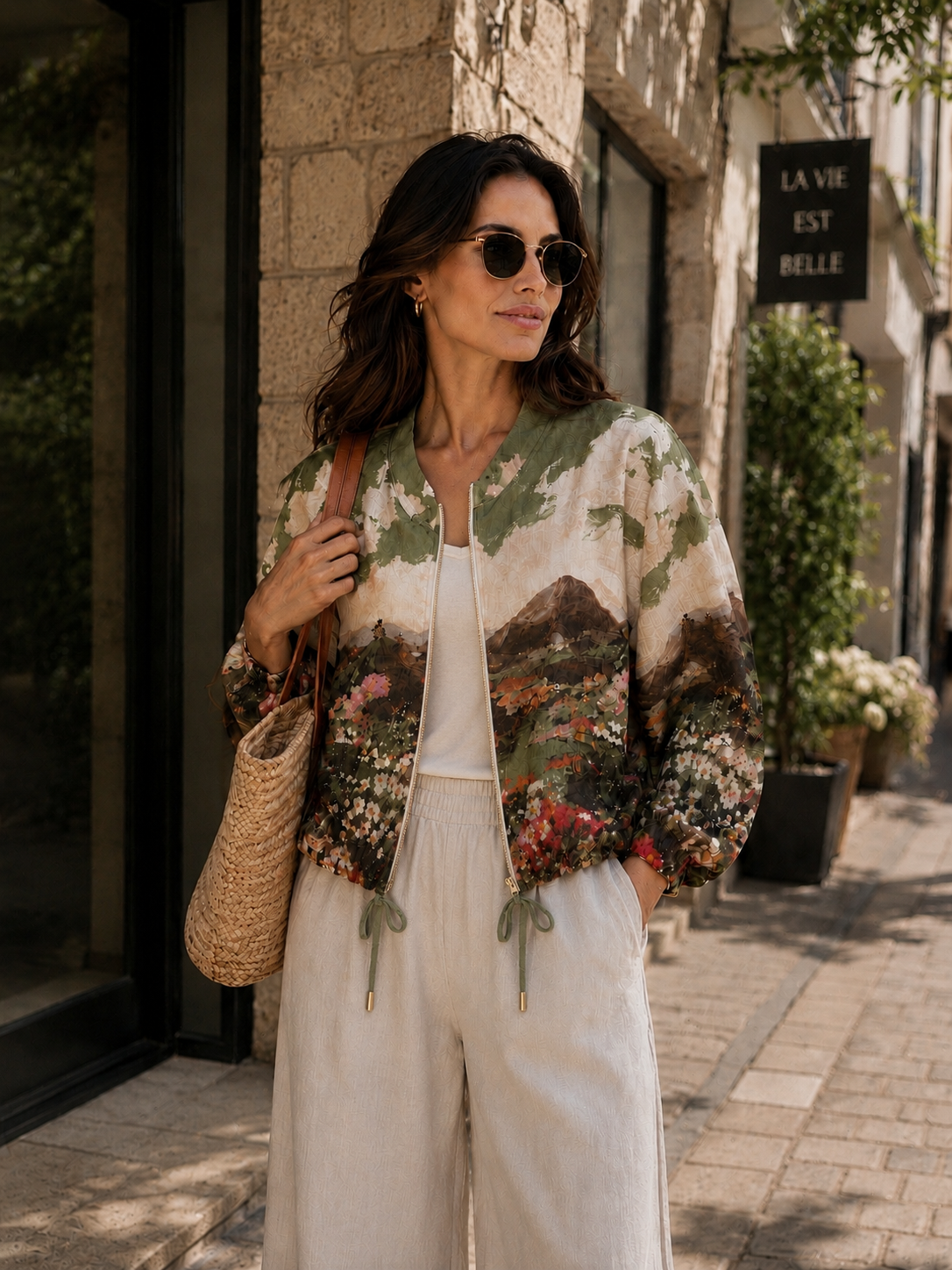 Scenic Print Jacket
