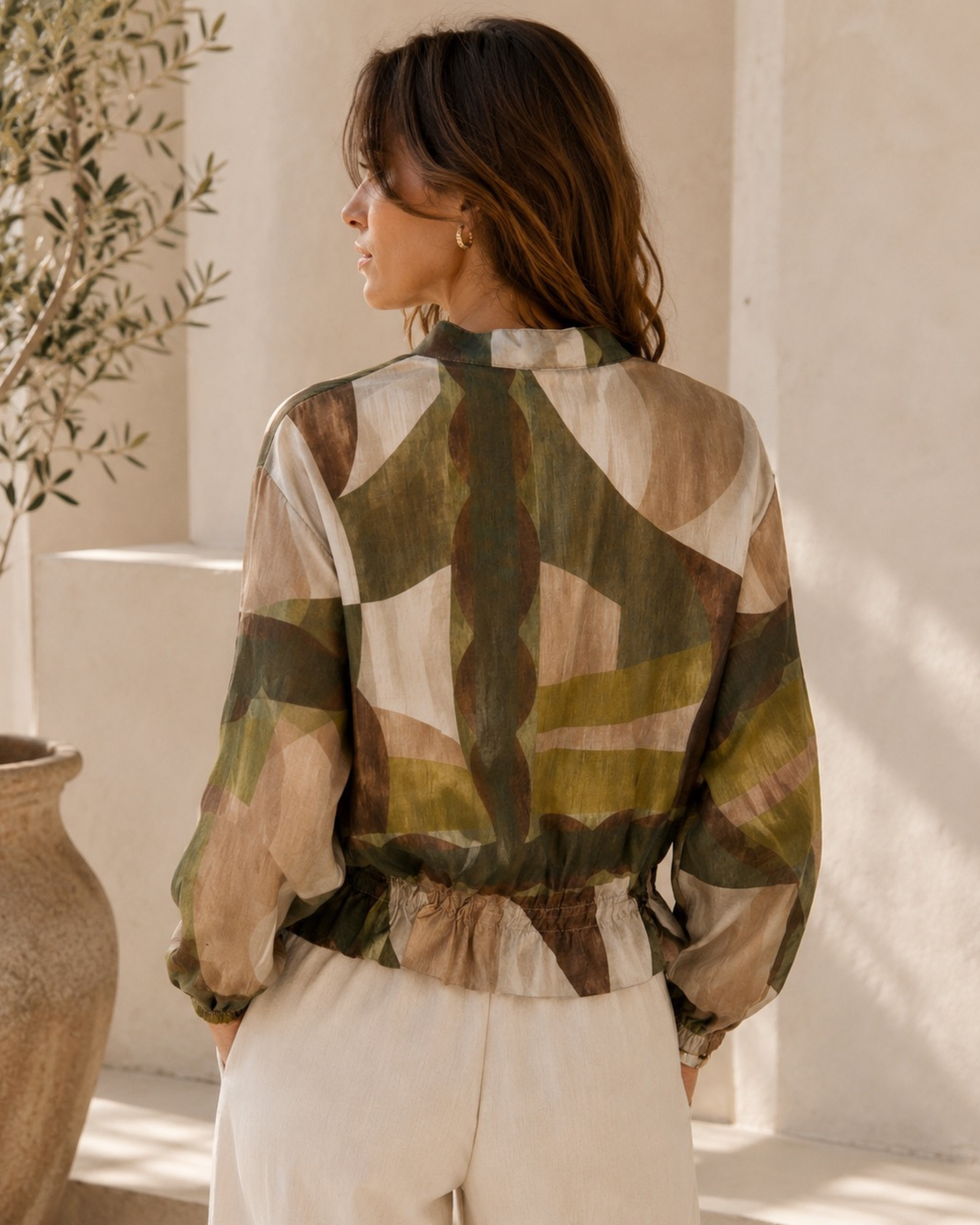 Lightweight Floral Print Jacket