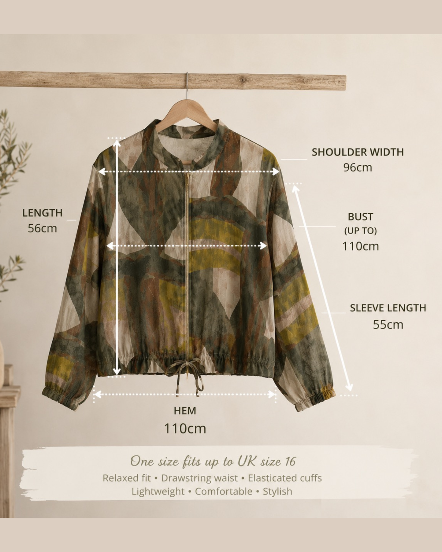Lightweight Floral Print Jacket