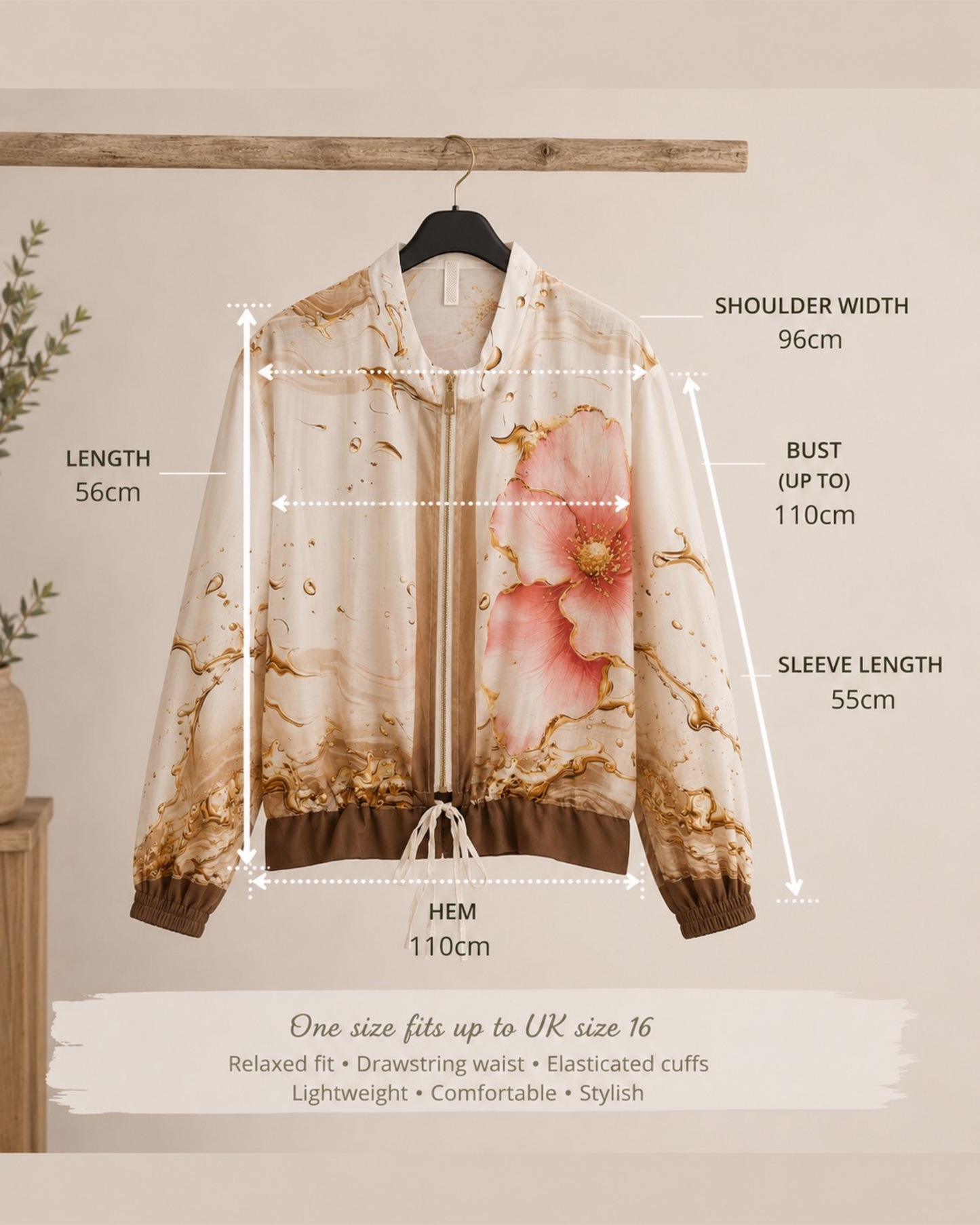 Blush Bloom Lightweight Jacket