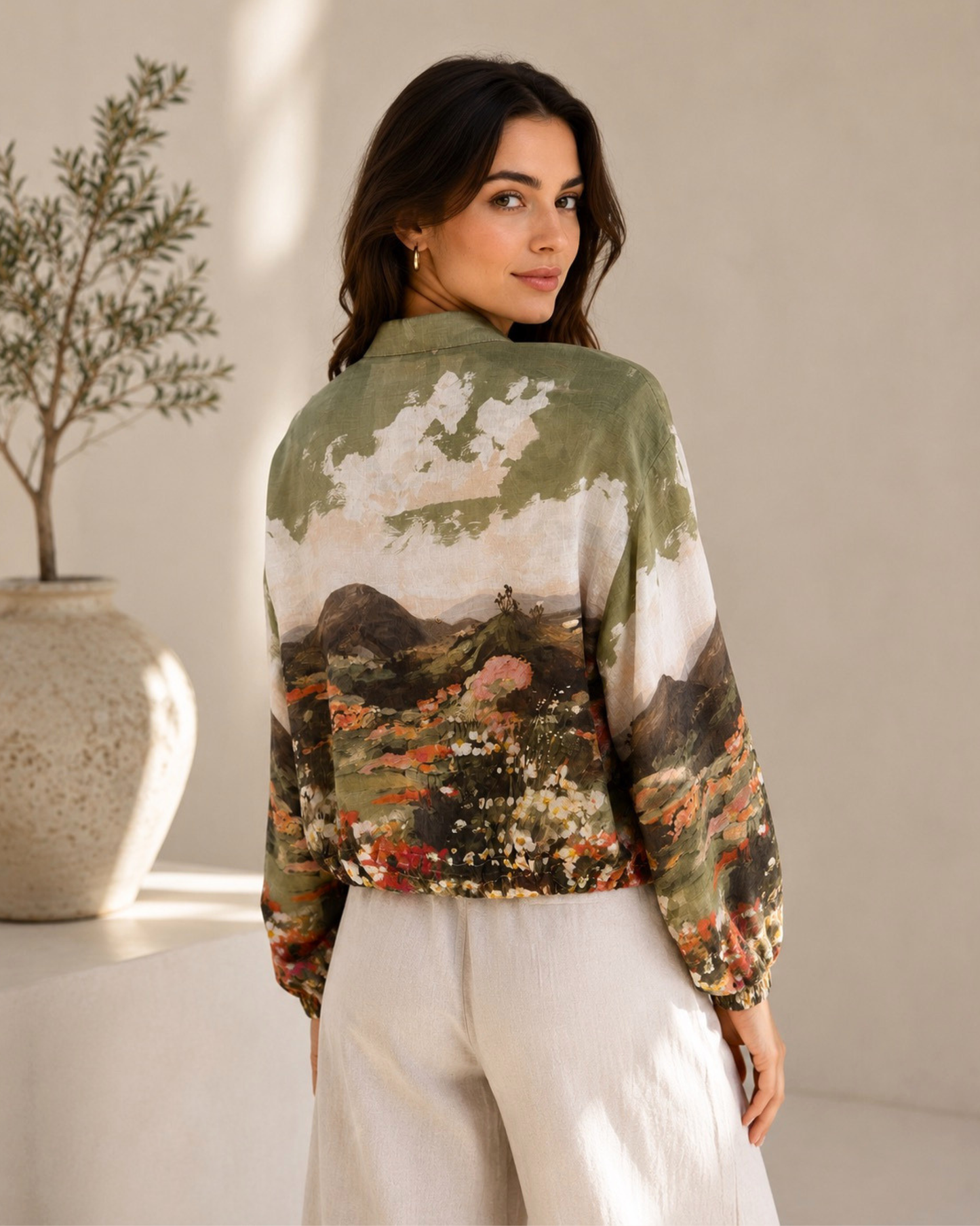 Scenic Print Jacket