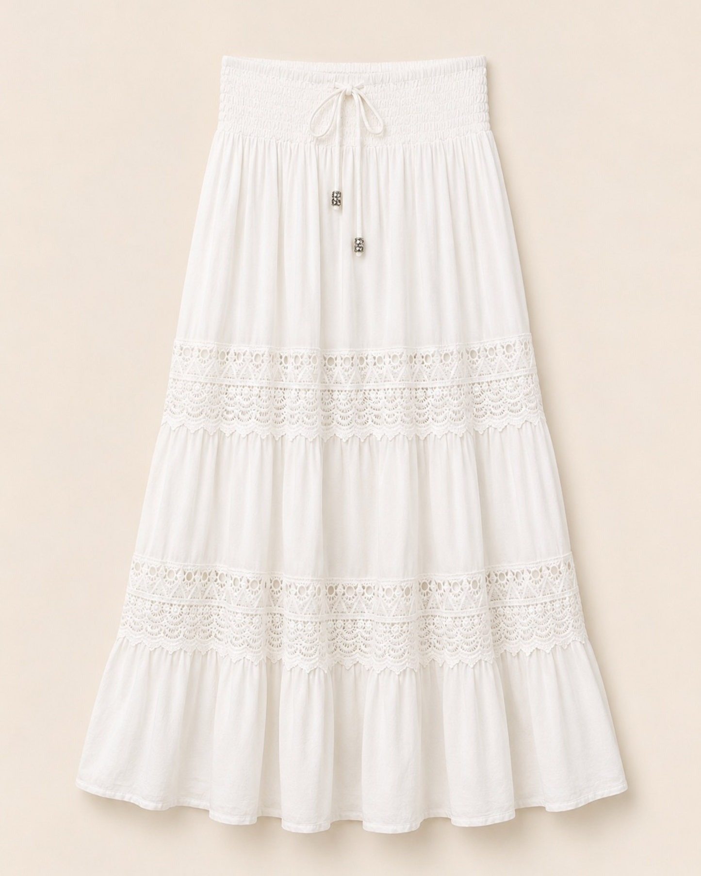 Lace Detail Maxi Skirt