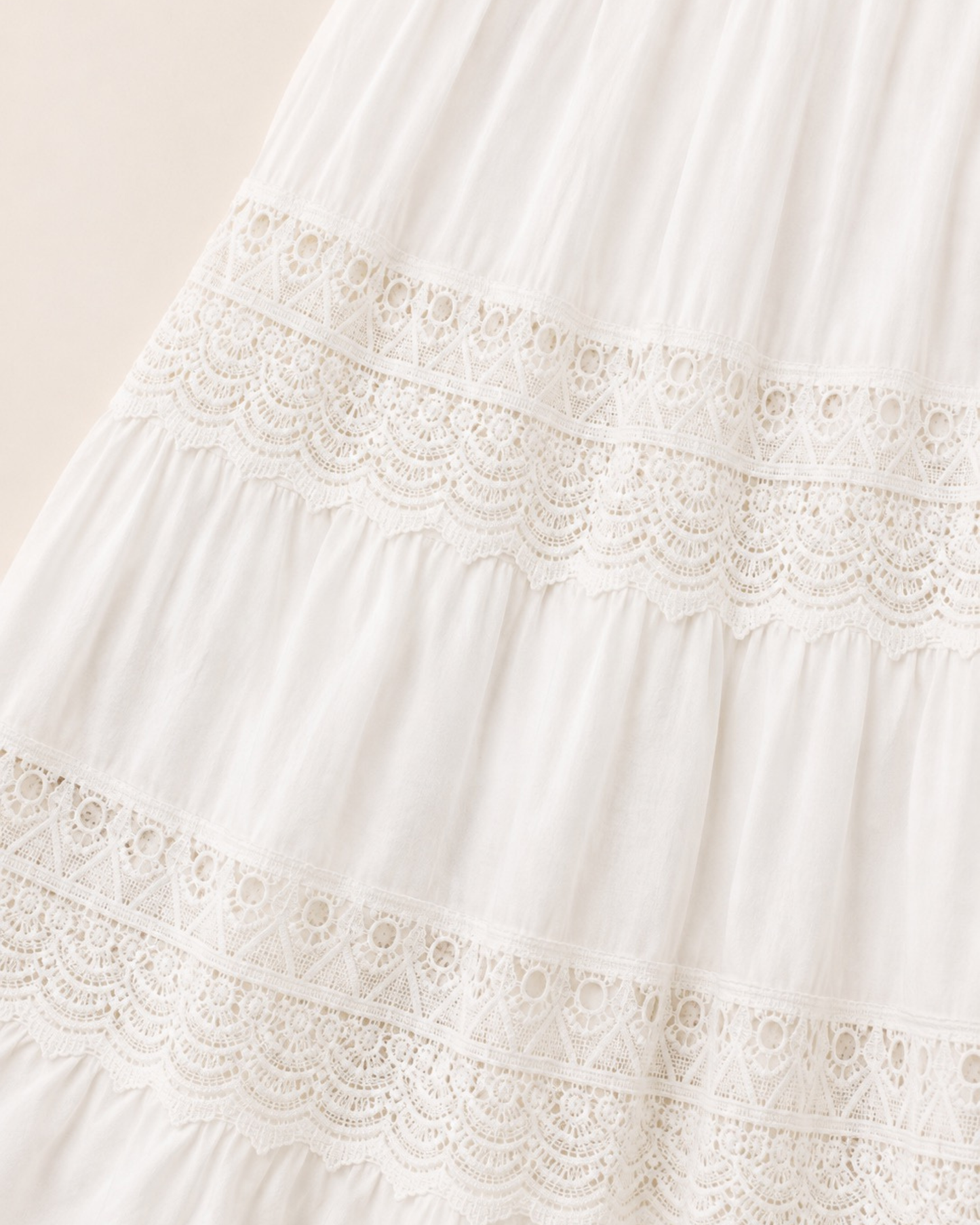 Lace Detail Maxi Skirt
