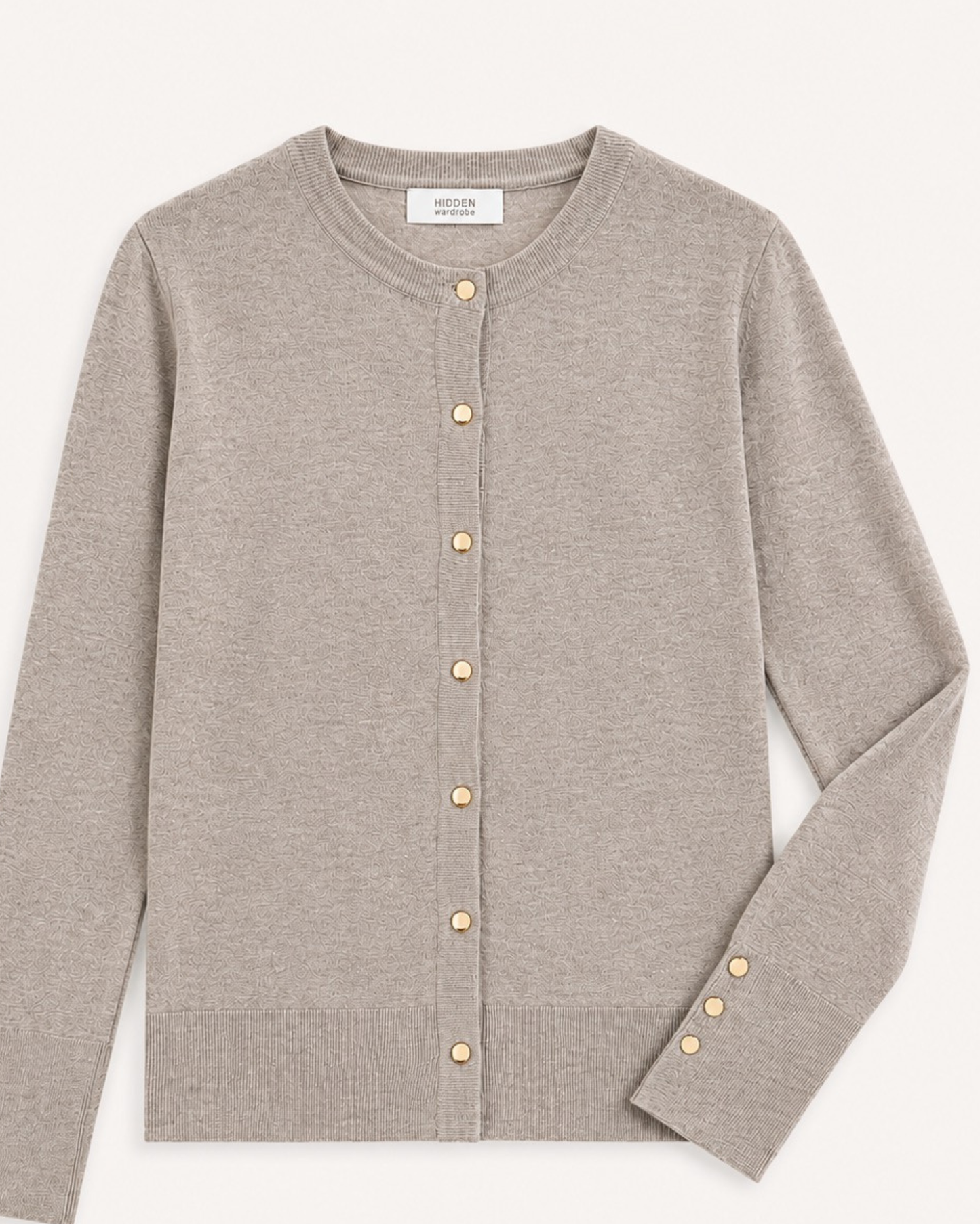 Gold Stud Fine Knit Cardigan