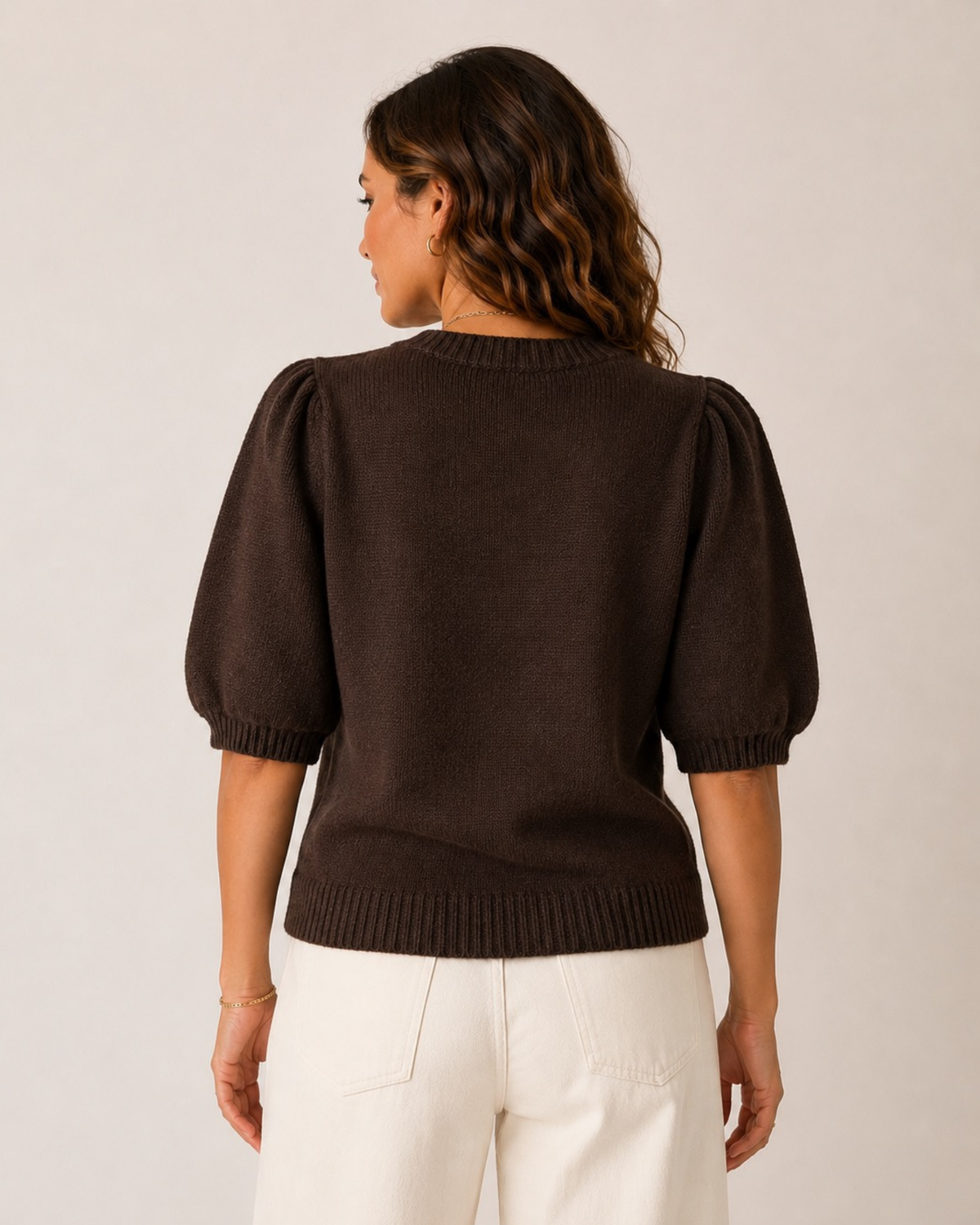 Floral Sleeve Knit Jumper