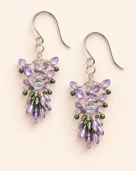 Wisteria-Inspired Drop Earrings