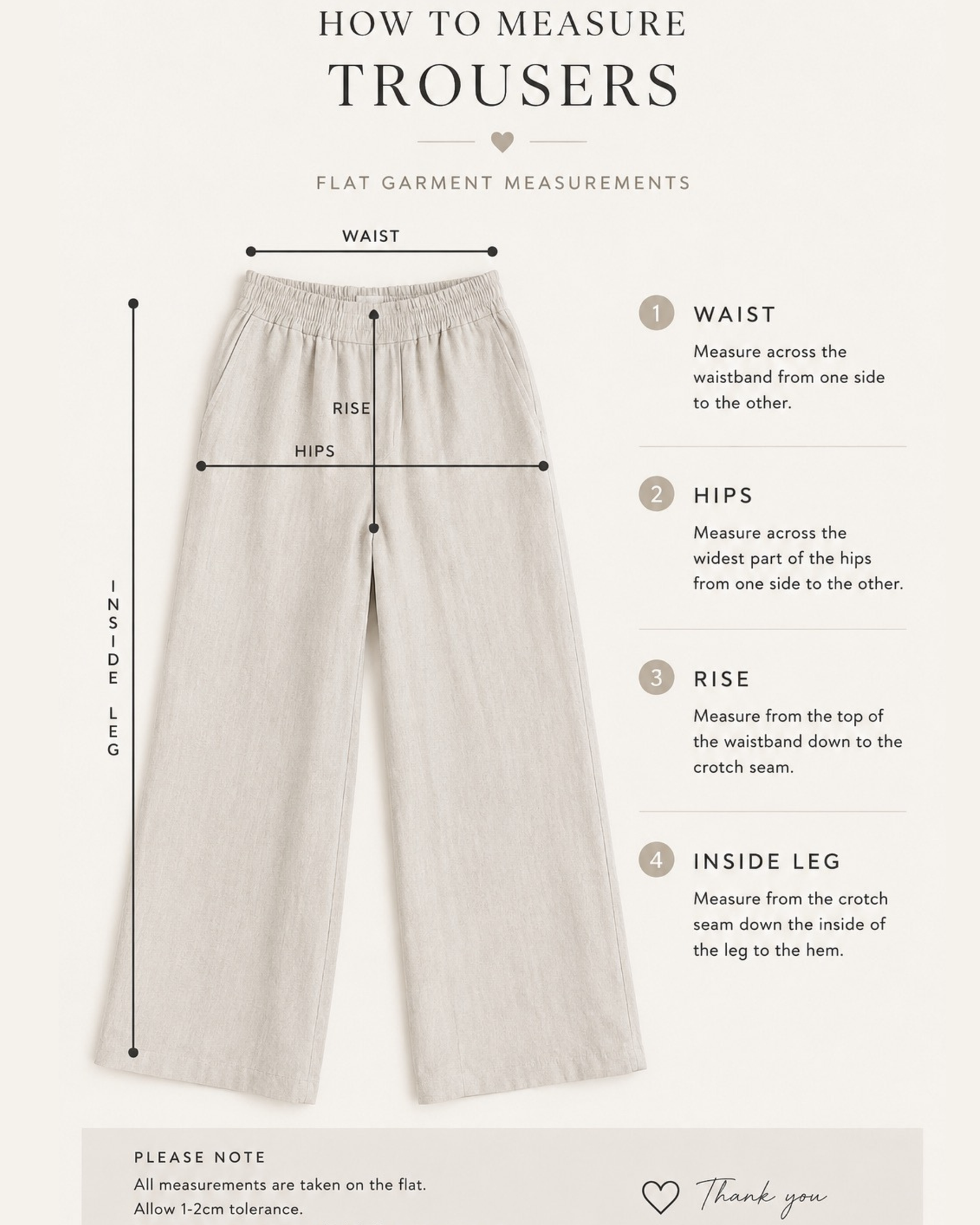Italian Linen Wide Leg Grey Trousers