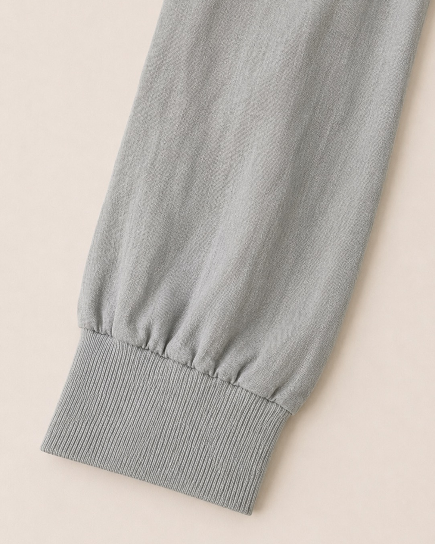 Grey Linen Zip Jacket