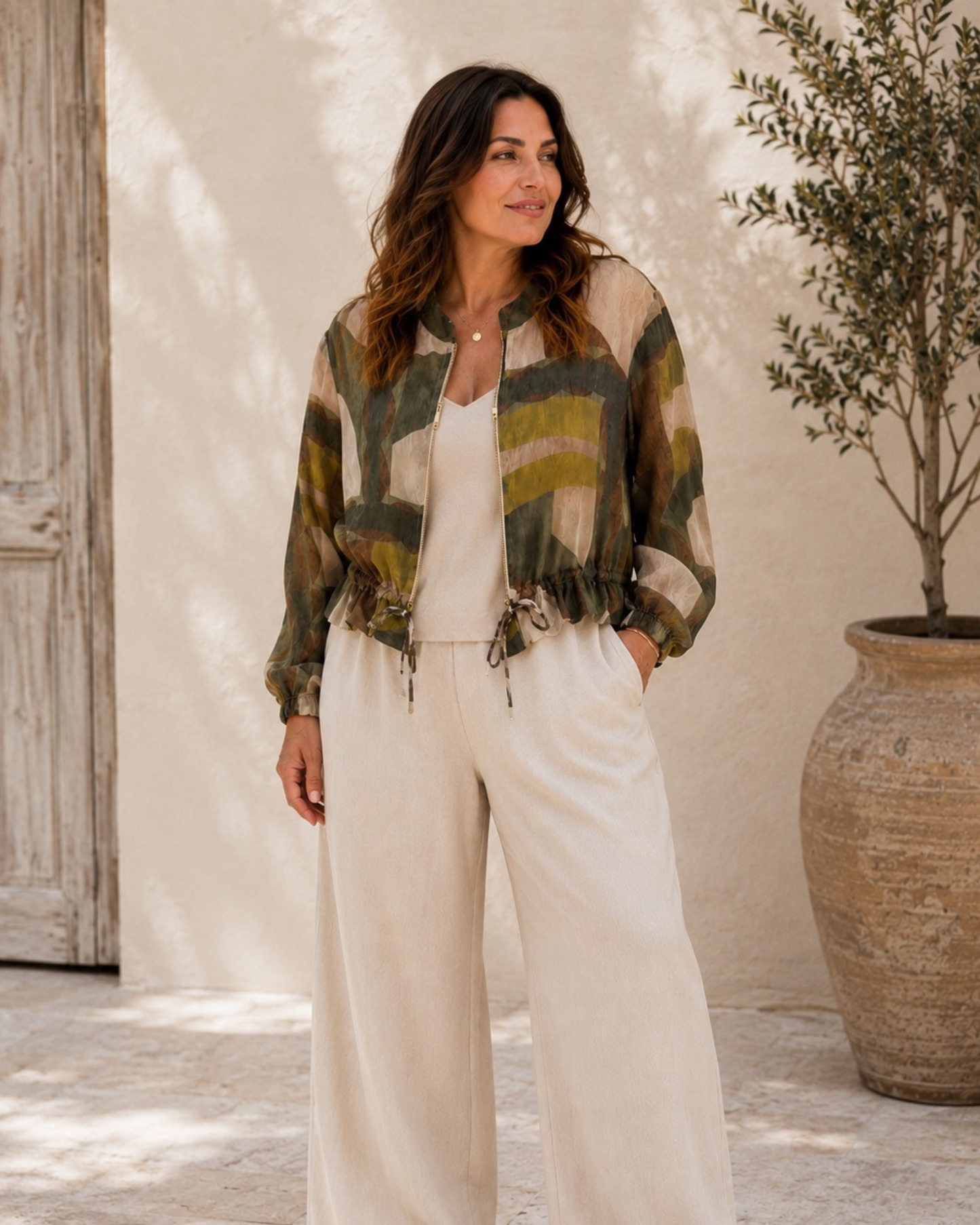 Lightweight Floral Print Jacket