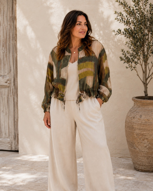 Lightweight Floral Print Jacket