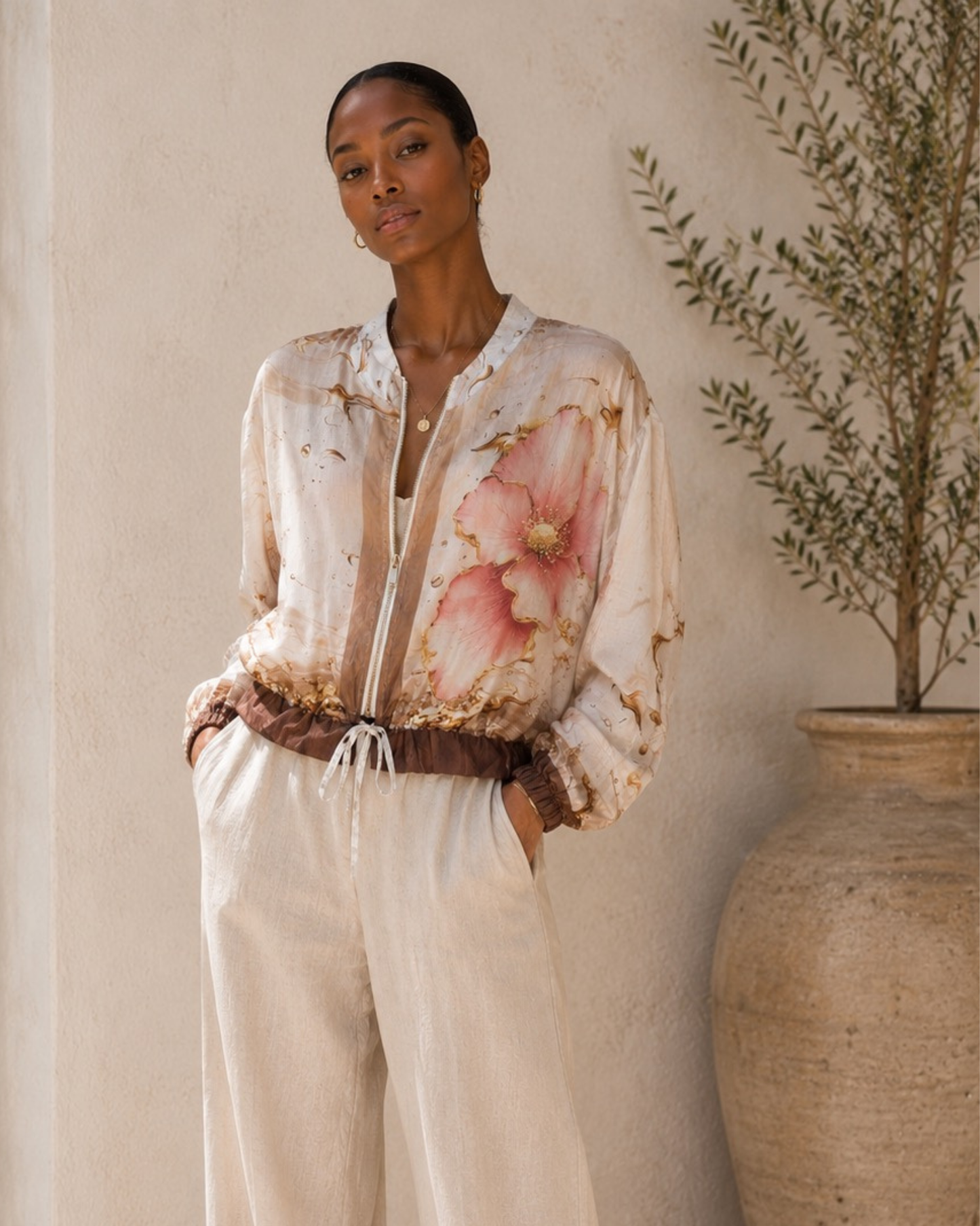 Blush Bloom Lightweight Jacket