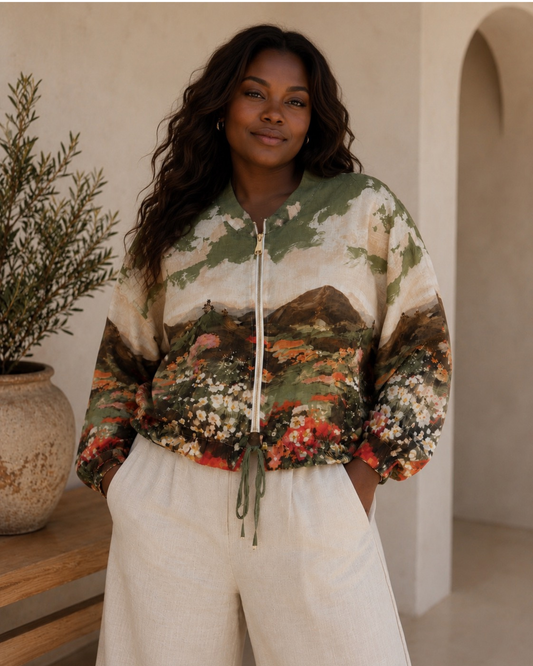 Scenic Print Jacket