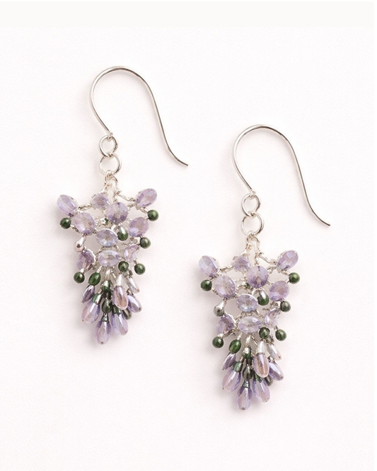 Wisteria-Inspired Drop Earrings