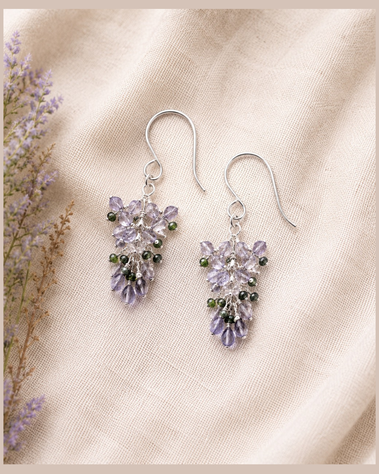 Wisteria-Inspired Drop Earrings