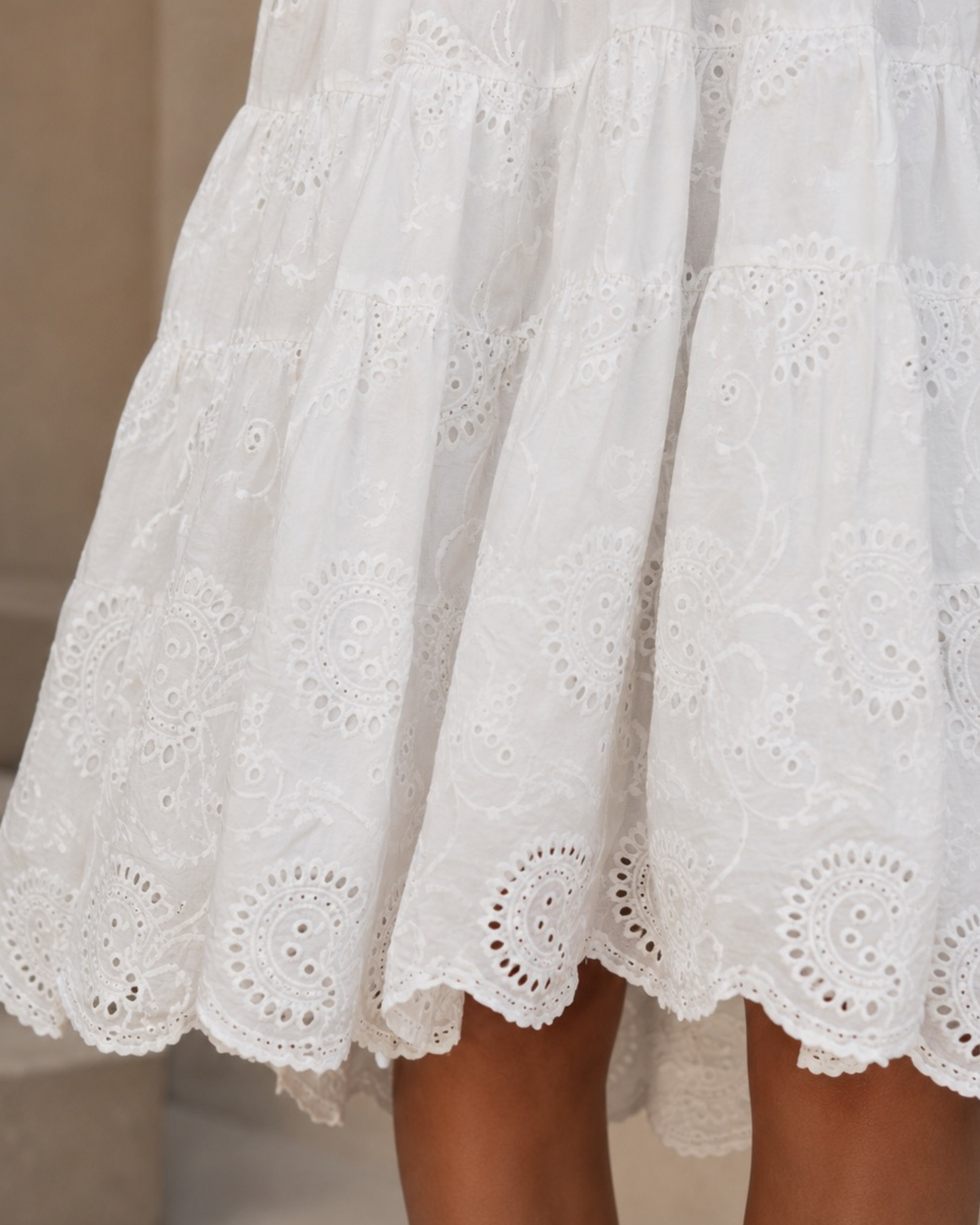 Amalfi White Embroidered Dress