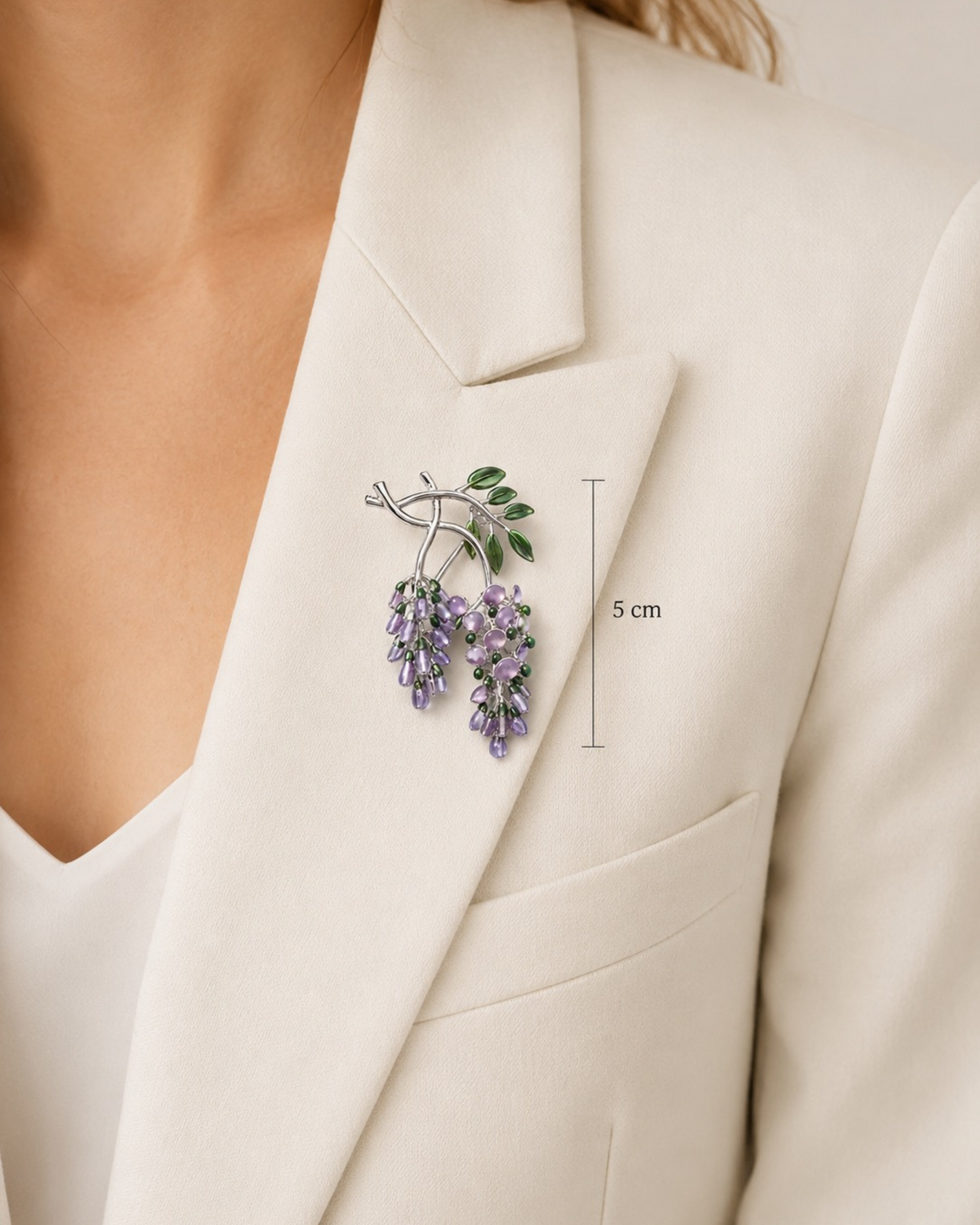 Wisteria Blossom Brooch
